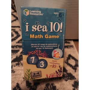 Learning Resources I Sea 10! Game Grades 1+ (LER1771)  Math Game Sealed New